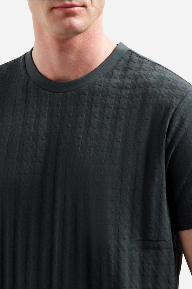 NO-EXCESS groene heren t-shirt | Close up