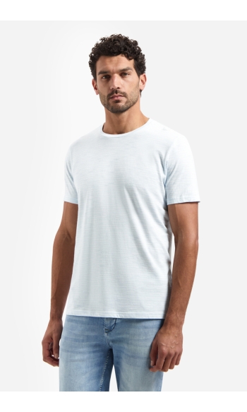 GESTREEPT T SHIRT MET RONDE HALS 31340215SN 134 SKY