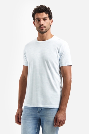 NO-EXCESS T-shirt GESTREEPT T SHIRT MET RONDE HALS 31340215SN 134 SKY