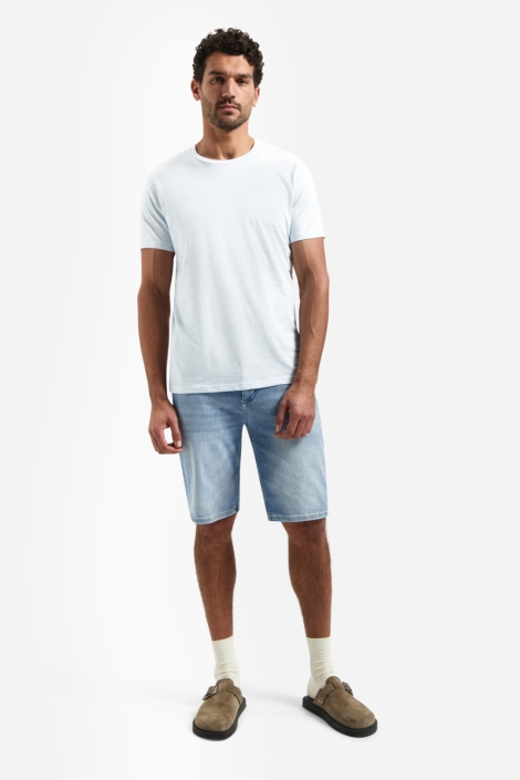 NO-EXCESS blauwe heren t-shirt | Model
