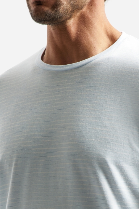 NO-EXCESS blauwe heren t-shirt | Close up