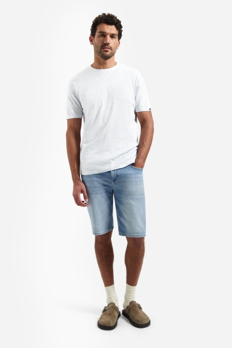 NO-EXCESS blauwe heren t-shirt | Model