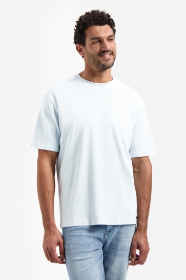 NO-EXCESS t-shirt crewneck solid heavy interl Blauw