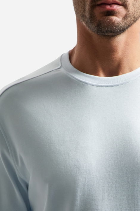 NO-EXCESS blauwe heren t-shirt | Close up