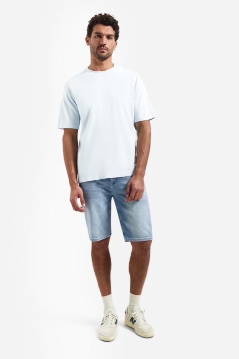 NO-EXCESS blauwe heren t-shirt | Model