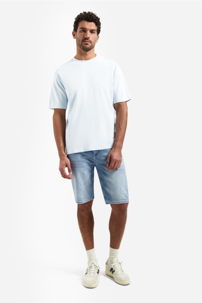 NO-EXCESS blauwe heren t-shirt | Model