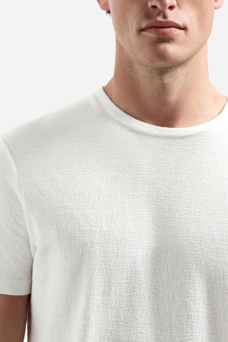 NO-EXCESS witte heren t-shirt | Close up