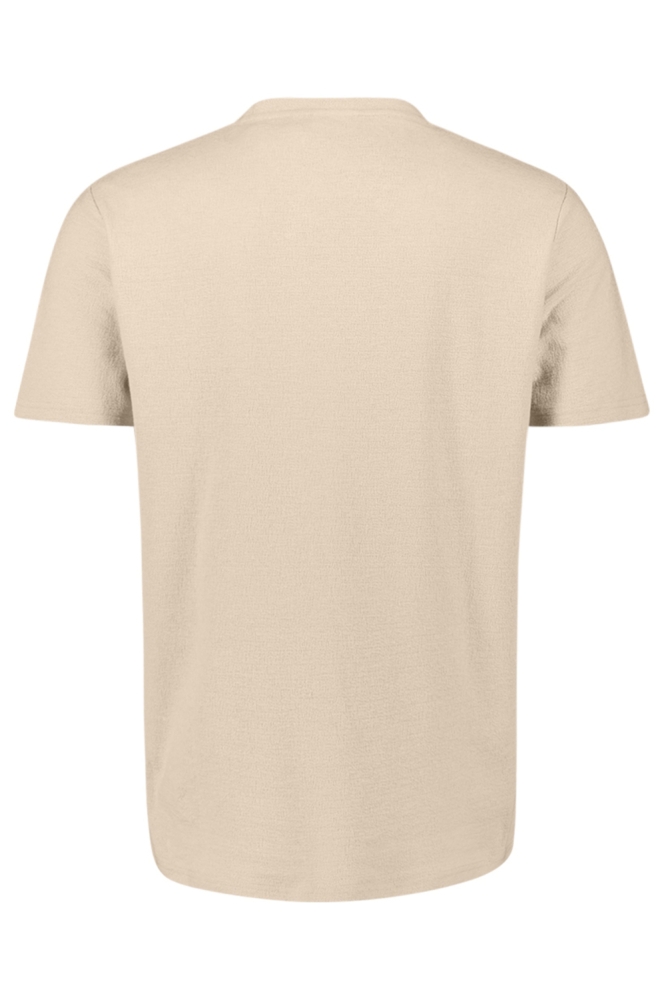 NO-EXCESS beige heren t-shirt | Achteraanzicht