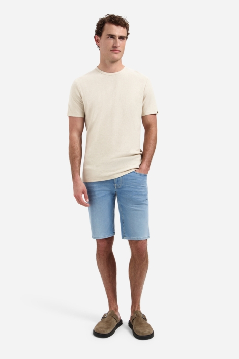 NO-EXCESS beige heren t-shirt | Model