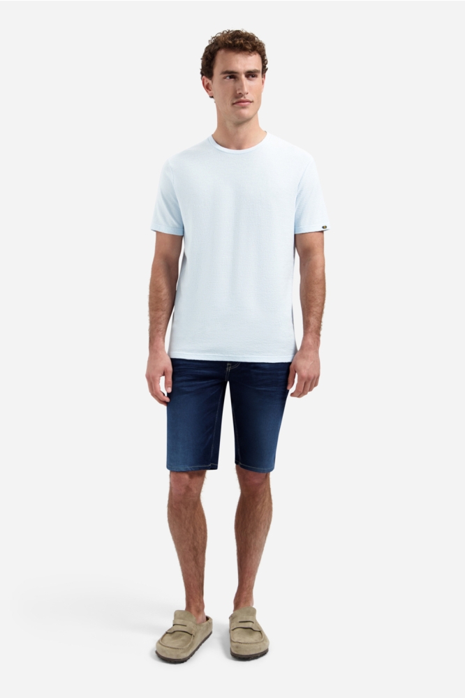 NO-EXCESS blauwe heren t-shirt | Model