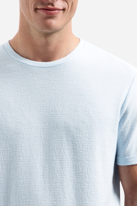 NO-EXCESS blauwe heren t-shirt | Close up
