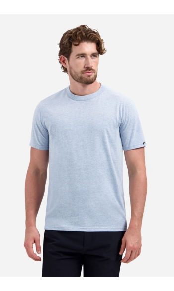MELANGE T SHIRT MET RONDE HALS 31340262 030 BLAUW