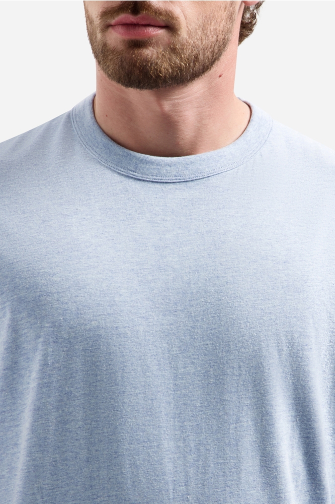 NO-EXCESS blauwe heren t-shirt | Close up