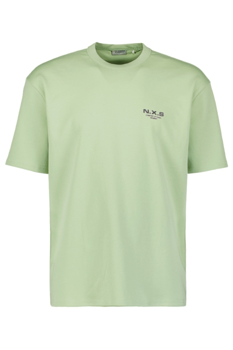 NO-EXCESS groene heren t-shirt | Vooraanzicht