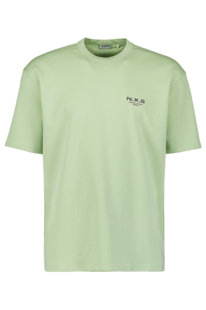 NO-EXCESS groene heren t-shirt | Vooraanzicht