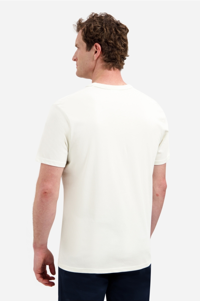 NO-EXCESS beige heren t-shirt | Model achteraanzicht