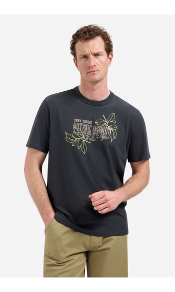 ARTWORK T SHIRT MET RONDE HALS 31340314 124 DARK STEEL 