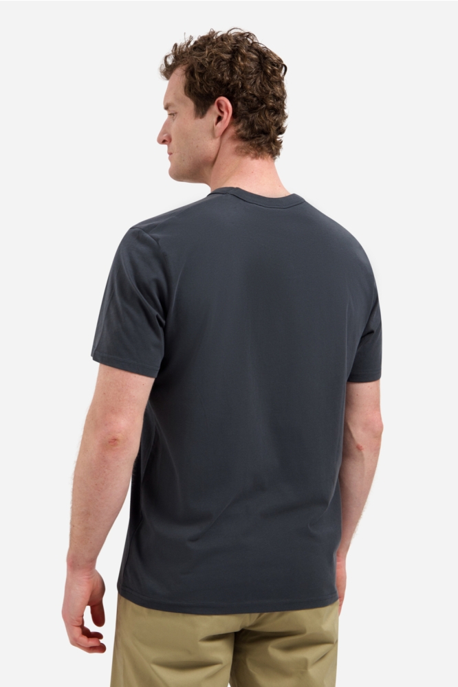 NO-EXCESS grijze heren t-shirt | Model achteraanzicht