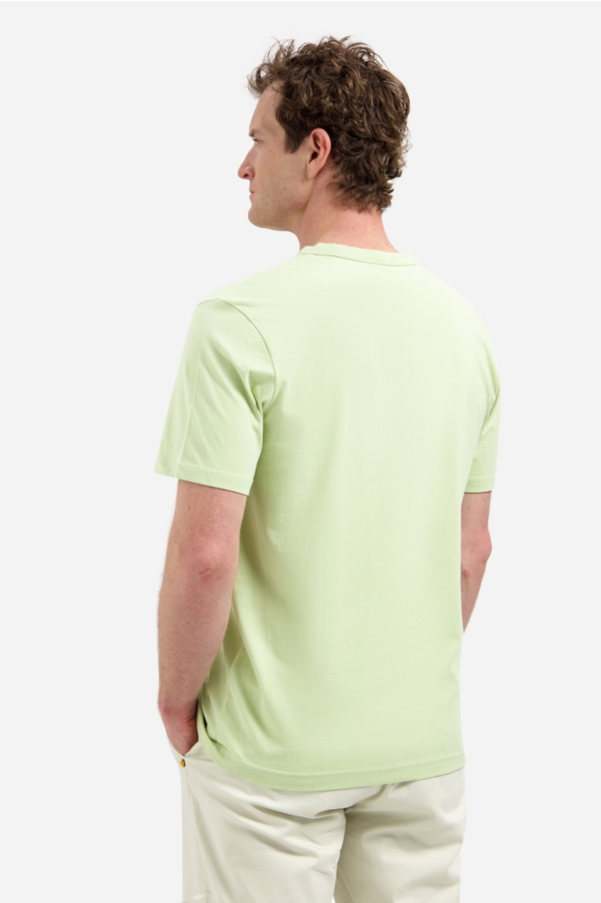 NO-EXCESS groene heren t-shirt | Model achteraanzicht