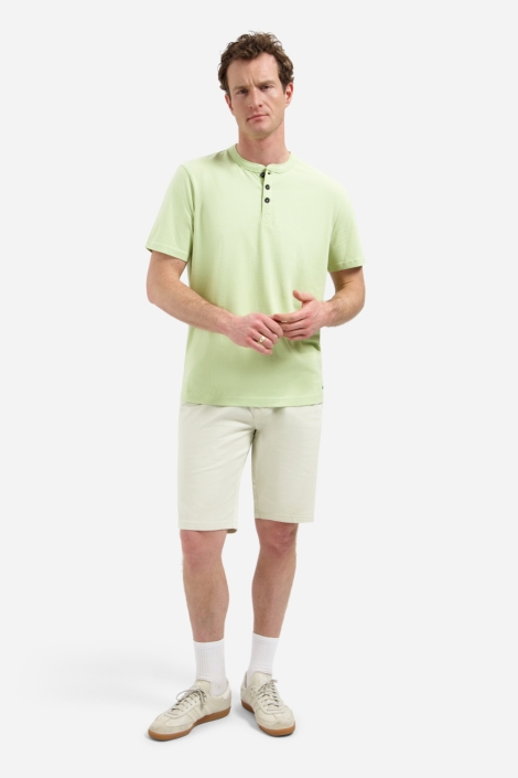 NO-EXCESS groene heren t-shirt | Model