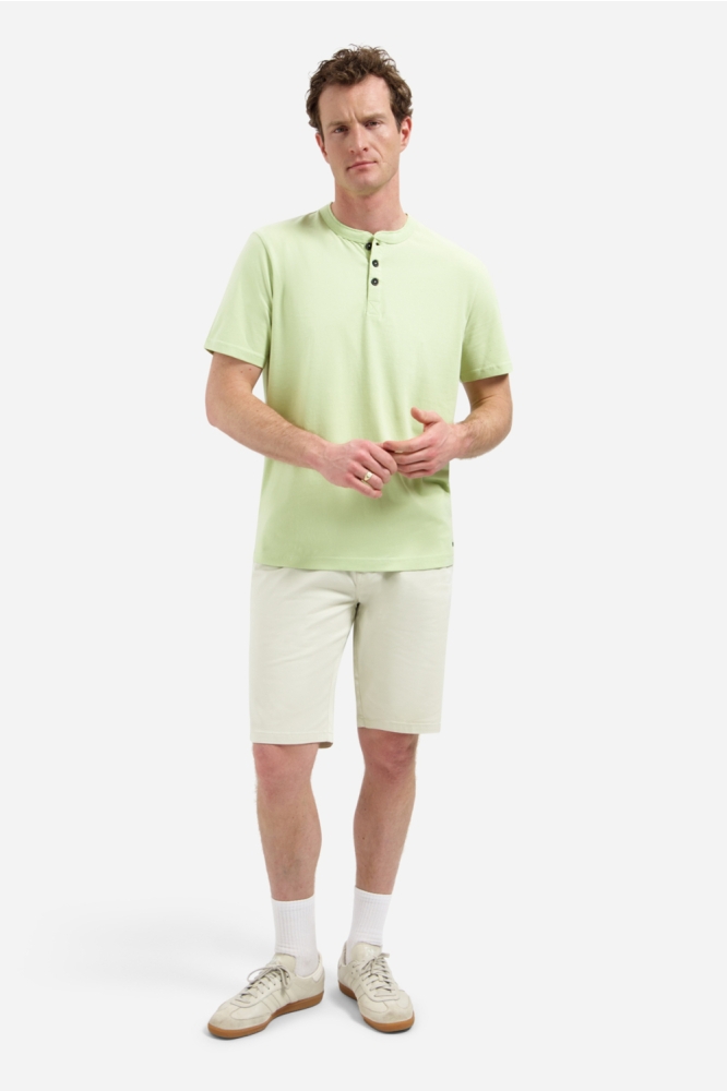 NO-EXCESS groene heren t-shirt | Model