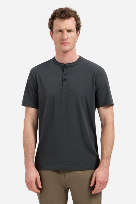 NO-EXCESS groene heren t-shirt | Model vooraanzicht