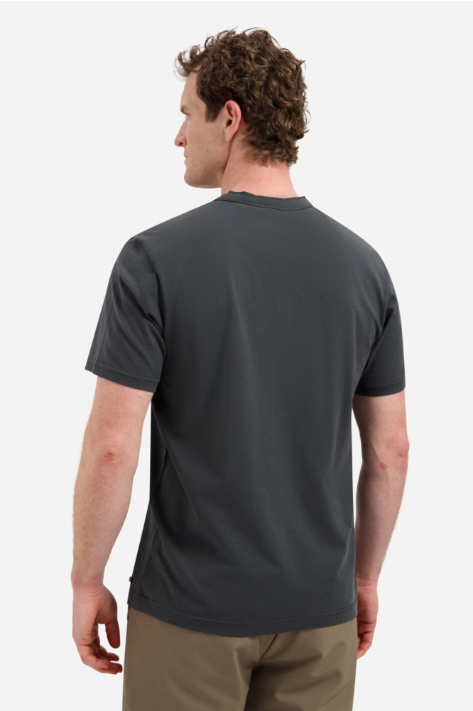 NO-EXCESS groene heren t-shirt | Model achteraanzicht