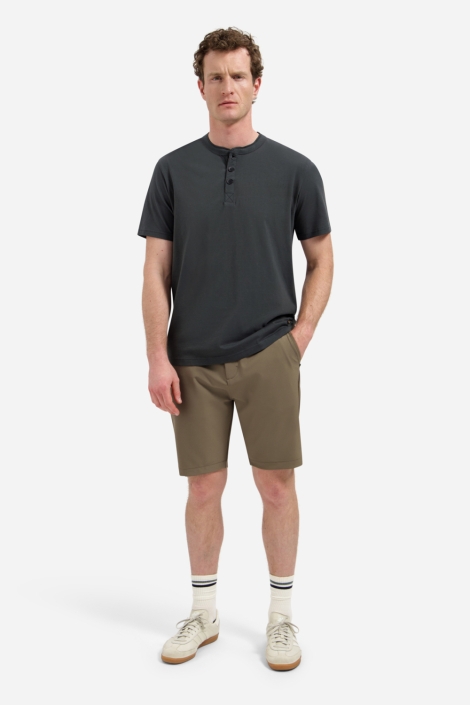 NO-EXCESS groene heren t-shirt | Model