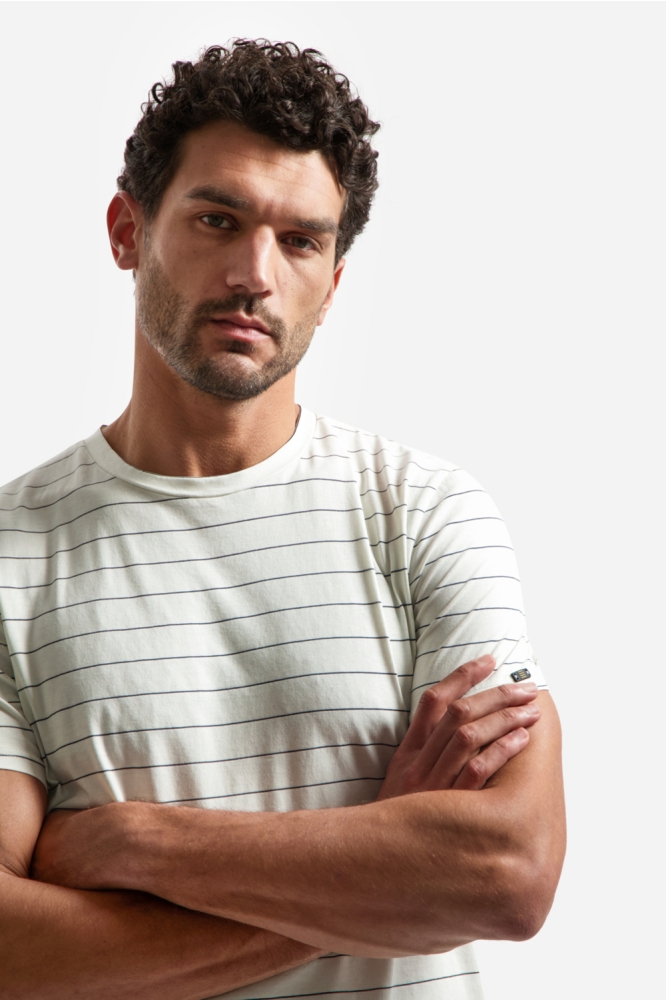 NO-EXCESS beige heren t-shirt | Close up