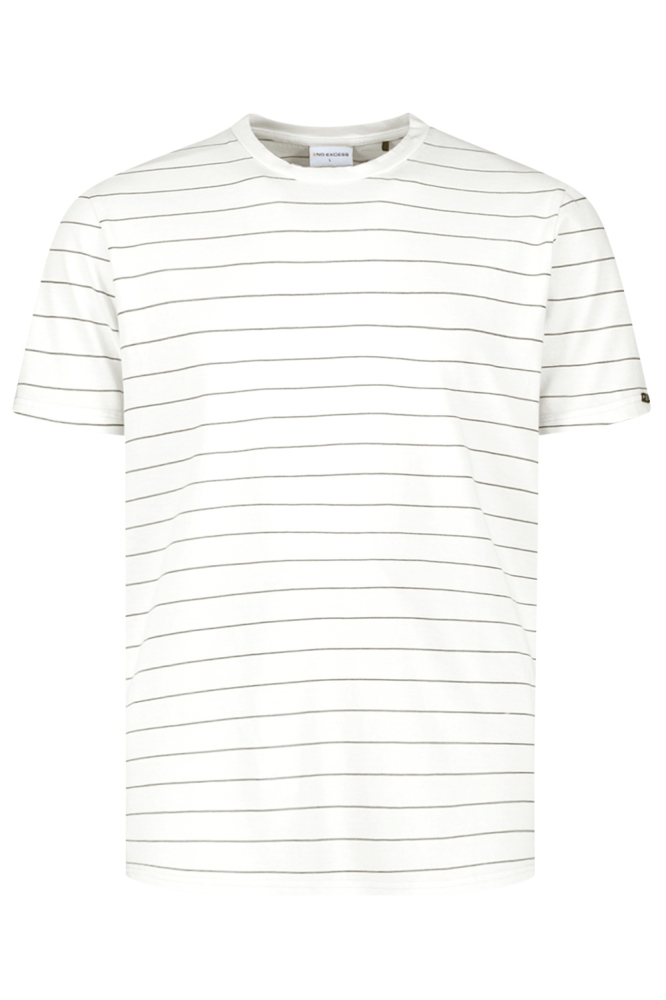 NO-EXCESS beige heren t-shirt | Vooraanzicht