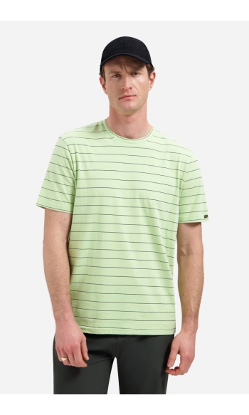 GESTREEPT T SHIRT 31340371SN 050 GROEN