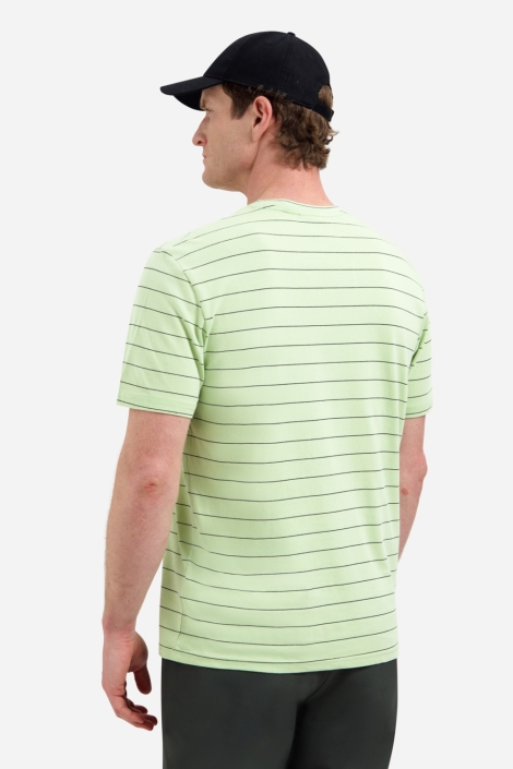 NO-EXCESS groene heren t-shirt | Model achteraanzicht