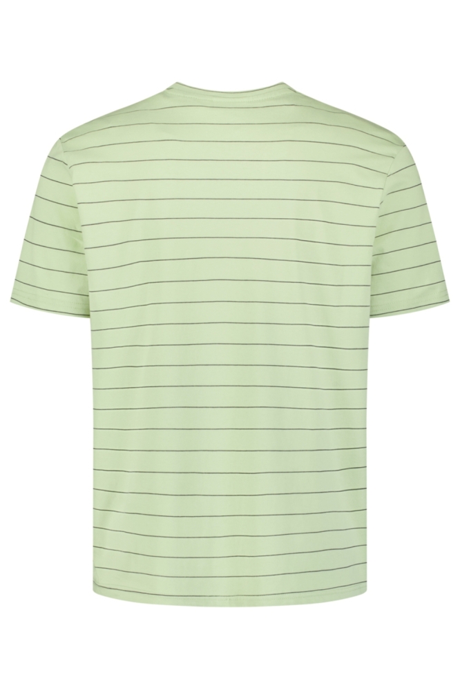 NO-EXCESS groene heren t-shirt | Achteraanzicht