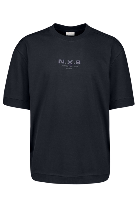 NO-EXCESS blauwe heren t-shirt | Vooraanzicht
