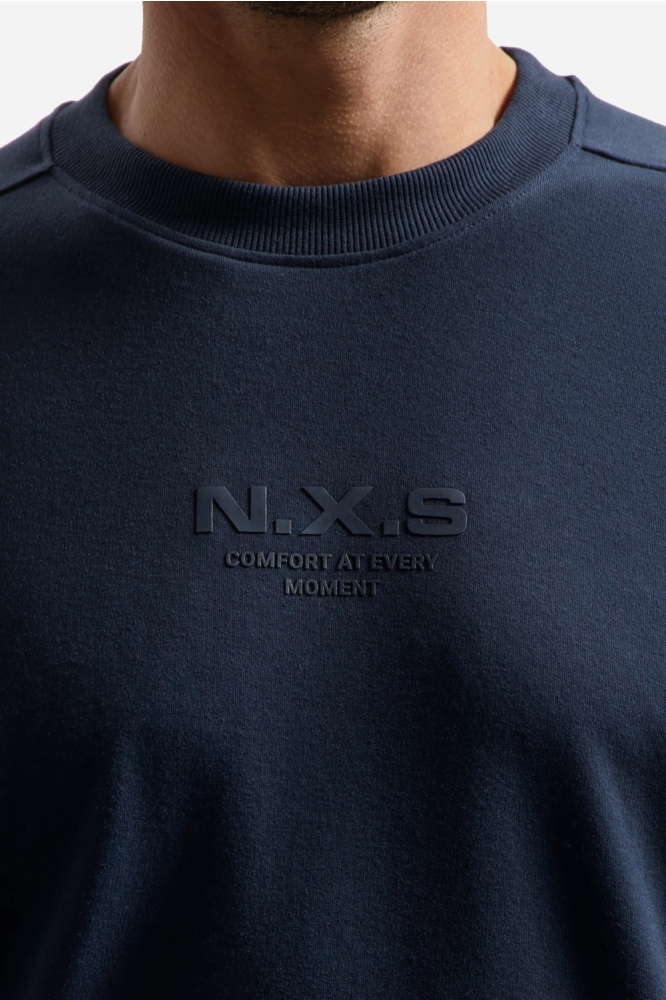 NO-EXCESS blauwe heren t-shirt | Kleurstaal