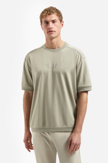 NO-EXCESS T-shirt INTERLOCK SWEAT T SHIRT 31340281 044 TAUPE