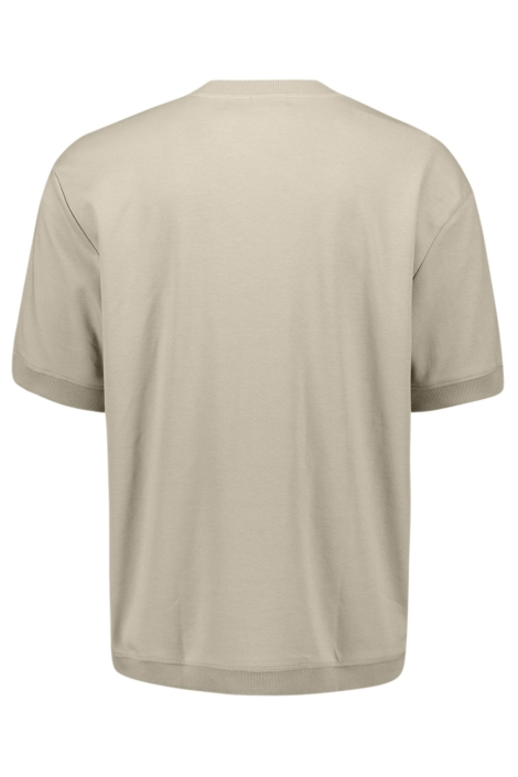 NO-EXCESS taupe heren t-shirt | Achteraanzicht