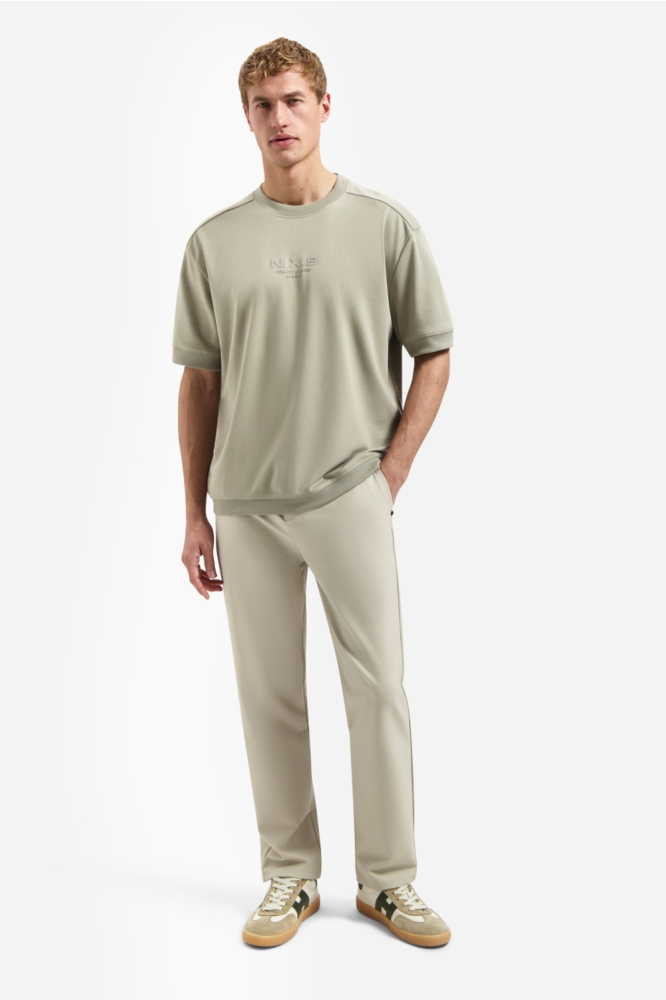 NO-EXCESS taupe heren t-shirt | Model