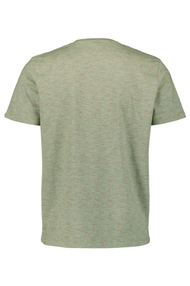 NO-EXCESS groene heren t-shirt | Achteraanzicht