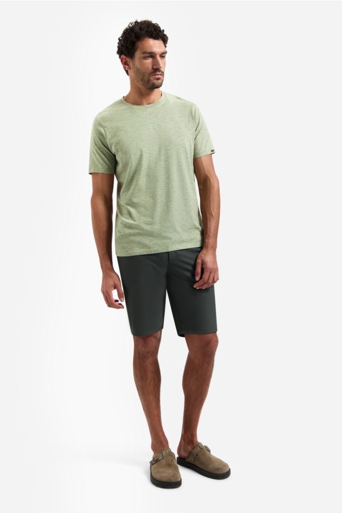 NO-EXCESS groene heren t-shirt | Model