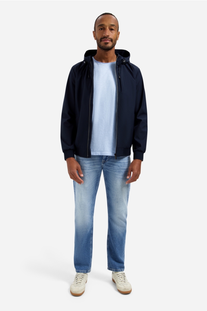 NO-EXCESS blauwe heren t-shirt | Model