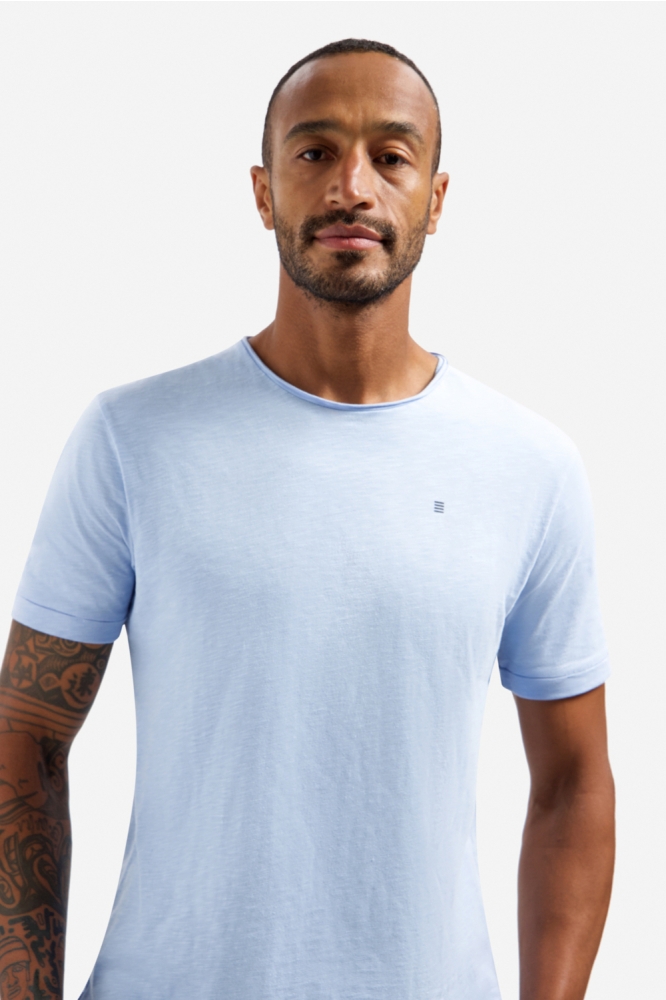 NO-EXCESS blauwe heren t-shirt | Close up