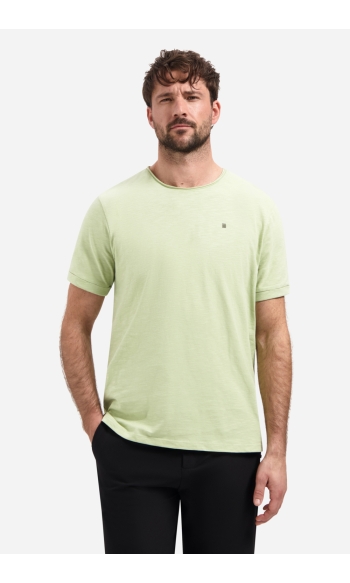 SLUB T SHIRT MET RONDE HALS 31360202SN 050 GROEN