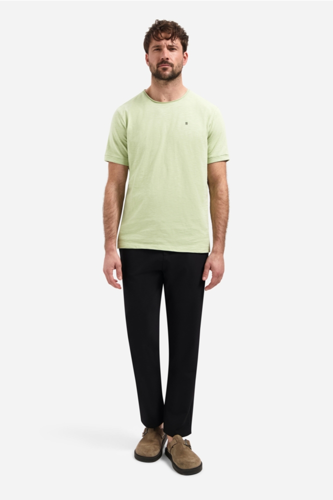 NO-EXCESS groene heren t-shirt | Model