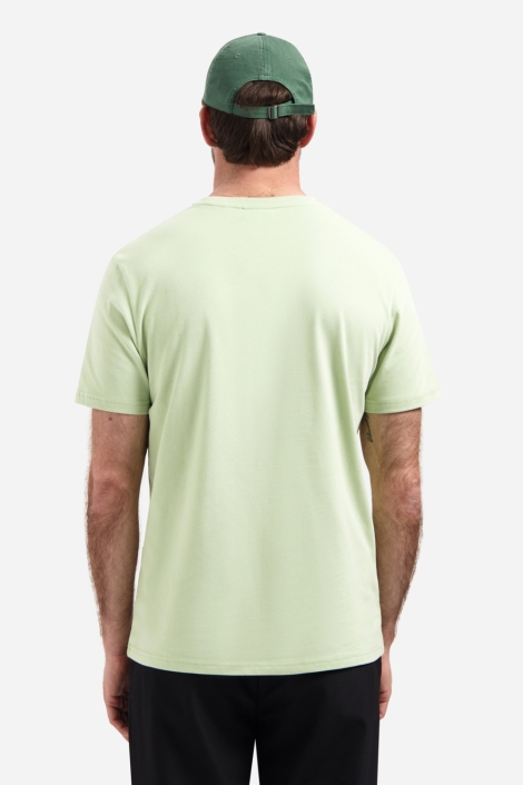 NO-EXCESS groene heren t-shirt | Model achteraanzicht