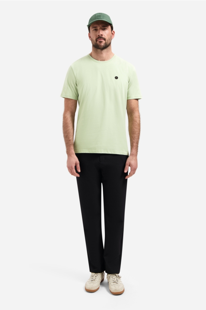 NO-EXCESS groene heren t-shirt | Model