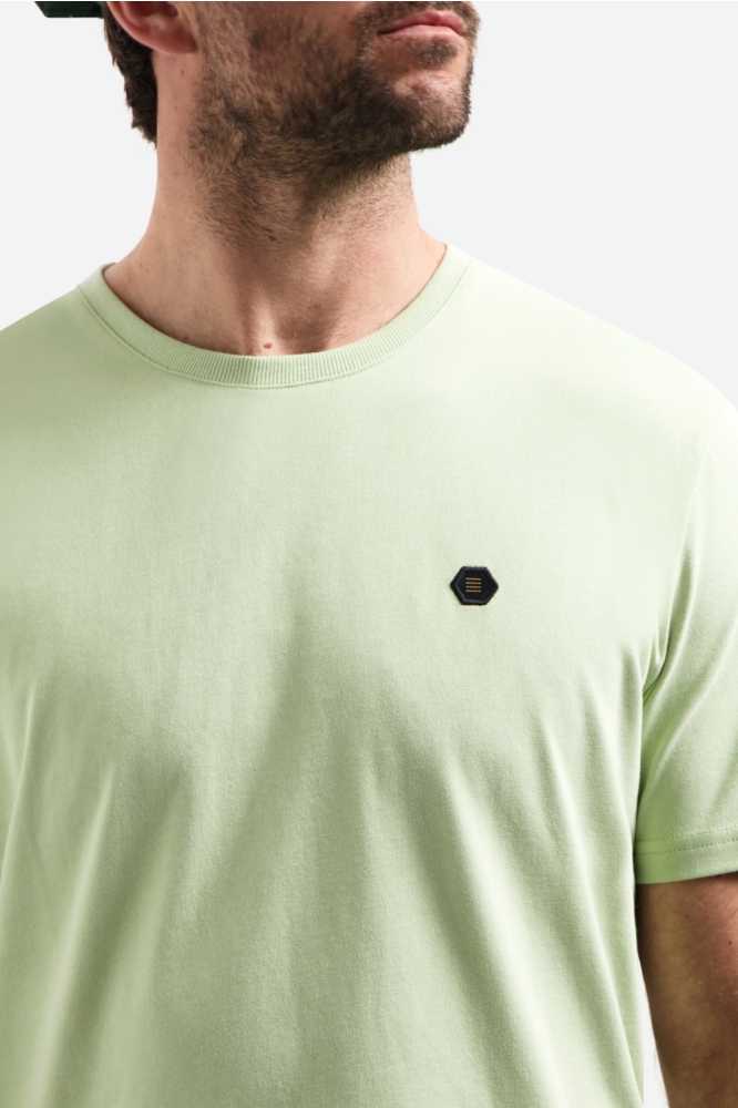 NO-EXCESS groene heren t-shirt | Close up