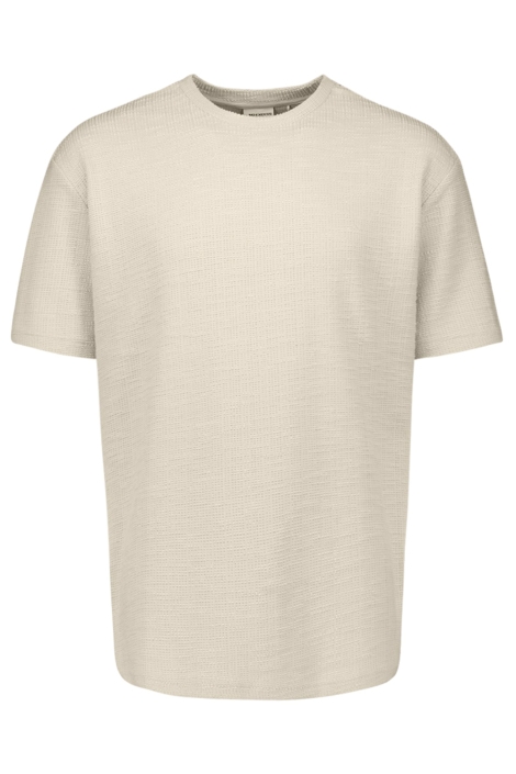 NO-EXCESS beige heren t-shirt | Vooraanzicht