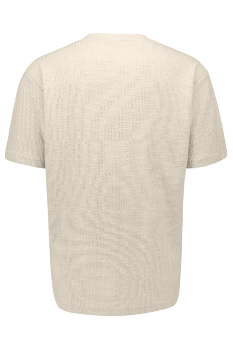 NO-EXCESS beige heren t-shirt | Achteraanzicht