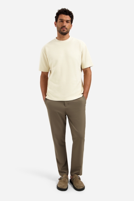 NO-EXCESS beige heren t-shirt | Model